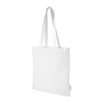 Sacos tote de algodão orgânico colorido 140 g/m2 Organic Pure Colors cor branco
