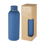 Garrafa térmica de aço inoxidável com acabamento mate 500ml Spring cor azul