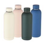 Garrafa térmica de aço inoxidável com acabamento mate 500ml Spring cor azul segunda vista várias cores