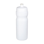 Garrafa desportiva grande capacidade com bocal 650ml Baseline® Plus cor branco segunda vista frontal