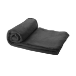 Manta publicitária de forro polar com bolsa de 200 g/m2 Summit cor preto segunda vista