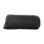 Manta publicitária de forro polar com bolsa de 200 g/m2 Summit cor preto vista frontal