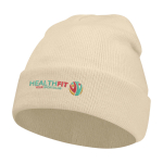 Elegante gorro de inverno para publicidade Elevate Irwin cor areia