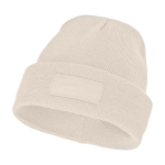 Gorro publicitário com patch para imprimir Gorro Elevate Boreas cor areia