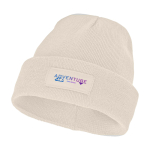 Gorro publicitário com patch para imprimir Gorro Elevate Boreas cor areia