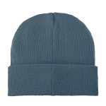 Gorro publicitário com patch para imprimir Gorro Elevate Boreas cor ciano segunda vista traseira