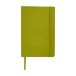 Caderno com bolso, folhas A5 pautadas JournalBooks Classic Soft cor verde segunda vista frontal