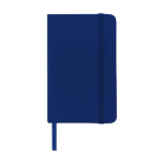 Caderno de bolso de páginas com riscas folhas A6 pautadas Notes cor azul-marinho segunda vista frontal