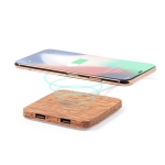 Carregador sem fio promociona lde coco 2100 mAh com 2 saídas USB Coco cor natural segunda vista