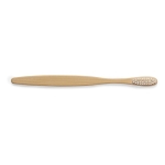 Escova de dentes de bambu com caixa individual com logo Natural cor natural quinta vista