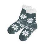Meias de Natal antideslizantes personalizadas Cozy Xmas primeira vista