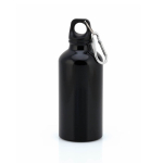 Garrafa de alumínio de desporto com mosquetão Cruiser 400ml cor preto primeira vista