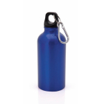 Garrafa de alumínio de desporto com mosquetão Cruiser 400ml cor azul primeira vista