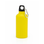 Garrafa de alumínio de desporto com mosquetão Cruiser 400ml cor amarelo primeira vista