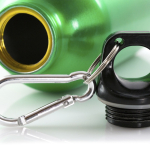 Garrafa de alumínio de desporto com mosquetão Cruiser 400ml cor verde segunda vista