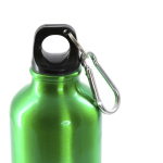Garrafa de alumínio de desporto com mosquetão Cruiser 400ml cor verde terceira vista