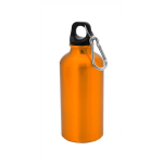 Garrafa de alumínio de desporto com mosquetão Cruiser 400ml cor cor-de-laranja primeira vista