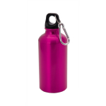 Garrafa de alumínio de desporto com mosquetão Cruiser 400ml cor fúcsia primeira vista