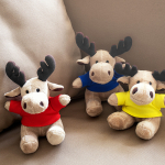 Peluche de rena personalizado com camisola para o logo Rudolph