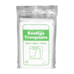Kit de primeiros socorros em nécessaire de poliéster Prevent cor branco quarta vista