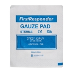 Kit de primeiros socorros em nécessaire de poliéster Prevent cor branco vista detalhe