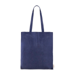 Saco de algodão reciclado de asas compridas 140 g/m2 Upcycling cor azul-marinho