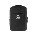 Mochila para portáteis com USB e cinta para maletas BusinessPro cor preto quarta vista