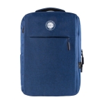 Mochila para portáteis com USB e cinta para maletas BusinessPro cor azul vista detalhe 2