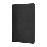 Bloco de notas publicitário de 80 folhas A5 linhas Journal Color cor preto terceira vista