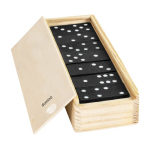 Jogo de dominó publicitário em caixa de madeira Dominó WoodBox cor madeira terceira vista