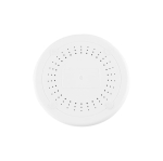 Carregador sem fios, aspecto de bambu redondo Bamboo cor branco quinta vista