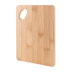 Tábua de bambu para comida promocional com logotipo cor natural sexta vista