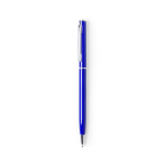 Canetas publicitárias giratórias de alumínio tinta azul Vip Colors cor azul primeira vista