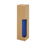 Garrafas térmicas personalizadas de aço 500ml Lifestyle Premium cor azul real segunda vista com caixa
