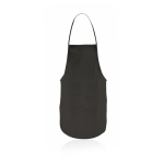 Aventais baratos em non-woven com bolso 80 g/m2 Basic Style cor preto primeira vista