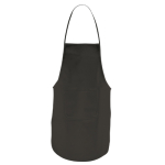 Aventais baratos em non-woven com bolso 80 g/m2 Basic Style cor preto