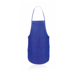 Aventais baratos em non-woven com bolso 80 g/m2 Basic Style cor azul primeira vista