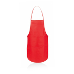 Aventais baratos em non-woven com bolso 80 g/m2 Basic Style cor vermelho primeira vista