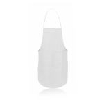 Aventais baratos em non-woven com bolso 80 g/m2 Basic Style cor branco primeira vista