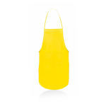 Aventais baratos em non-woven com bolso 80 g/m2 Basic Style cor amarelo primeira vista