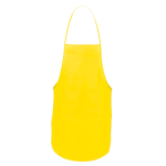 Aventais baratos em non-woven com bolso 80 g/m2 Basic Style cor amarelo