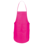 Aventais baratos em non-woven com bolso 80 g/m2 Basic Style cor fúcsia