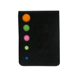 Divertido bloco de notas barato de notas adesivas de cores ColorMark cor preto primeira vista