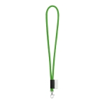 Lanyard tubular com etiqueta impressa entrega em 46 dias Tube Classic cor verde