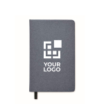 Caderno ecológico personalizado com sementes, folhas A5 pautadas Grow cor azul vista principal