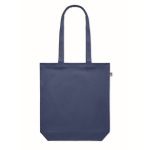 Saco de canvas orgânico colorido 270 g/m2 Eco Strong Colors cor azul quarta vista