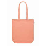 Saco de canvas orgânico colorido 270 g/m2 Eco Strong Colors cor cor-de-laranja quarta vista