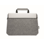 Saco de feltro para portátil com bolso interior 15'' rPET Felt cor cinzento terceira vista
