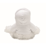 Peluche de vaca com camisola personalizável com logo Kiri cor branco quarta vista