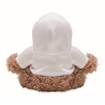Macaco de peluche com camisola para sublimação Monkey cor branco quarta vista